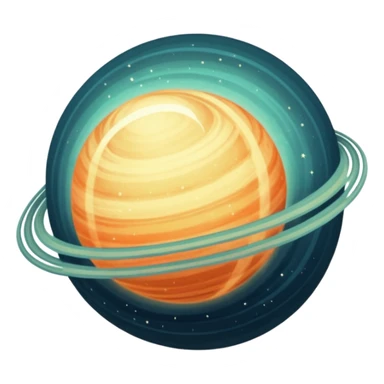 Vintage Planet comet motion sticker