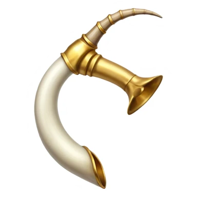 Horn that came from a goat horn sticker