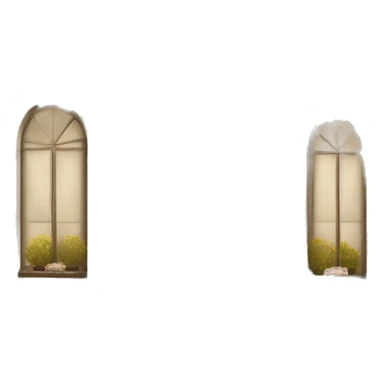 Parisienne restaurant beige sticker