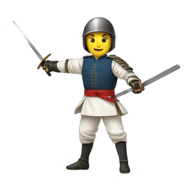 Historical european martial art fencing sticker