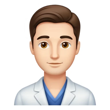 Face of man who is very cosseted sticker