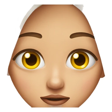 Girl rolling eyes with nails  sticker