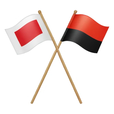 Germany flag with polski flag sticker