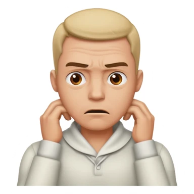 man with hands on his neck, looking mad sticker