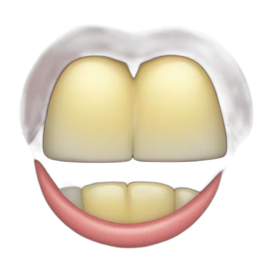 Dent qui sorte de la bouche sticker