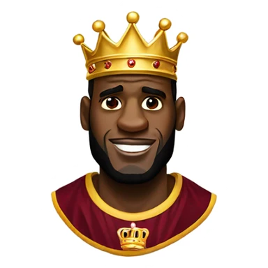 LeBron James with a Crown sticker