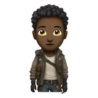 Me dressed in post apocalyptic  sticker