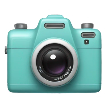 Pastel Teal Camera sticker