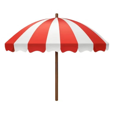 beach with umbrella sticker