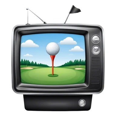 Golf logo with tv sticker