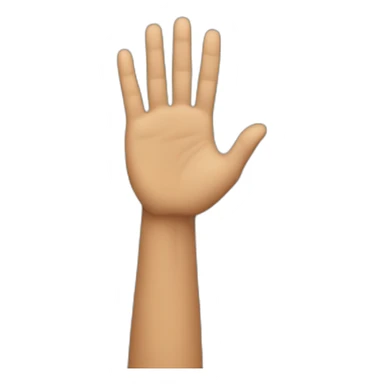 man with raised hand sticker