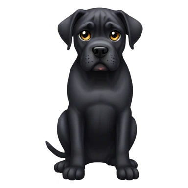 Black cane corso sticker