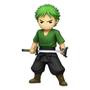 Zoro avec un sabre laser sticker