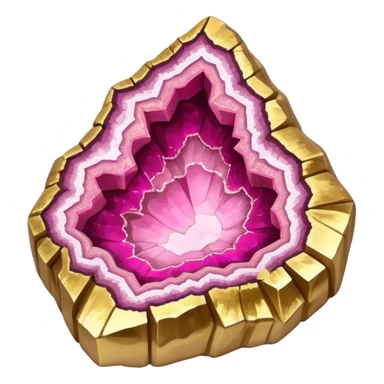 Gold pink geode  sticker