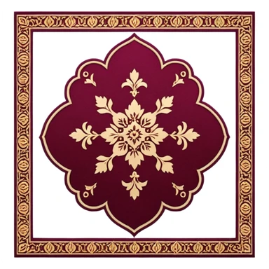  c made out of persian carpet texture sticker