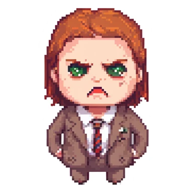 angry business secretary sticker