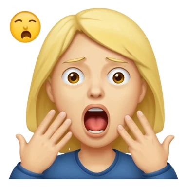 mad and yawning make it yellow tho  sticker