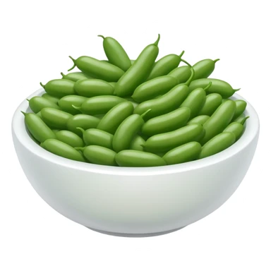 BEANS IN THE WHITE BOWL sticker