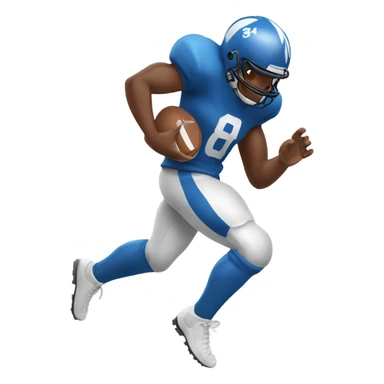 Guy scoring touchdown sticker
