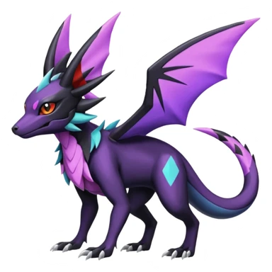 Salandit-Noivern-Nargacuga-Umbreon-Silvally-fusion (full body) sticker