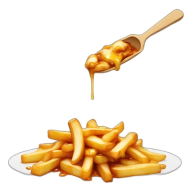 Poutine-canadian sticker