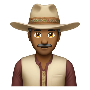 Indian man with a hat hat that says “db” sticker