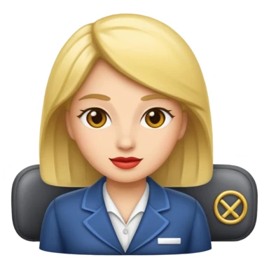 woman first class sticker