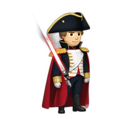 Napoleon with red lightsaber sticker