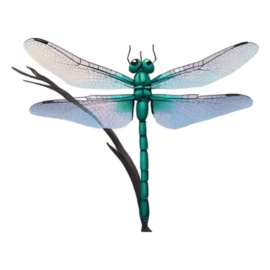Dragonfly over a lake sticker