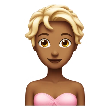 pink in love emoji sticker