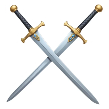 Sword with dual edge sticker