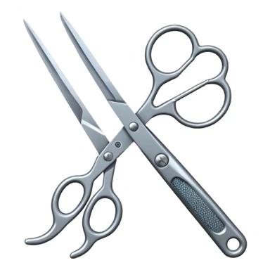 Scissors cutting audio wave clip sticker