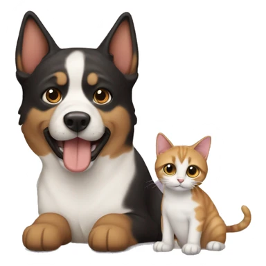 perro y gato sticker