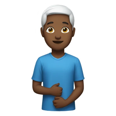 pray withblue shirt sticker