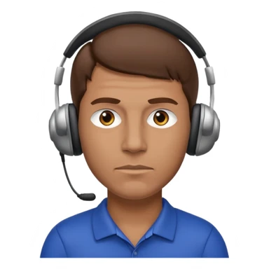 Football coach. Brown hair sticker