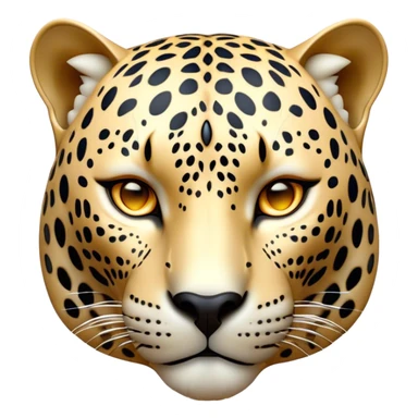 Cinematic Noble Jaguar Portrait Emoji, Poised and elegant, with a sleek, muscular build adorned with striking rosette patterns and intense, focused eyes, Simplified yet sharp and sophisticated features, highly detailed, glowing with a soft, wild luminescence, high shine, intelligent and graceful, stylized with an air of untamed nobility, focused and alert, soft glowing outline, capturing the essence of a watchful guardian that feels as though it could step out of the screen with effortless authority! sticker