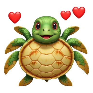 See Turtle in love sticker
