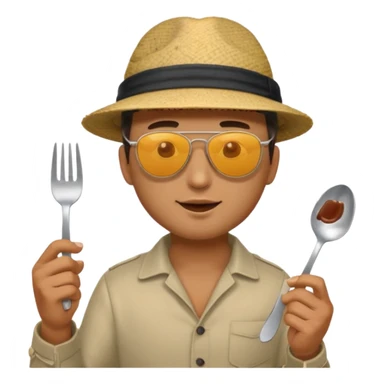 Man eating out sticker