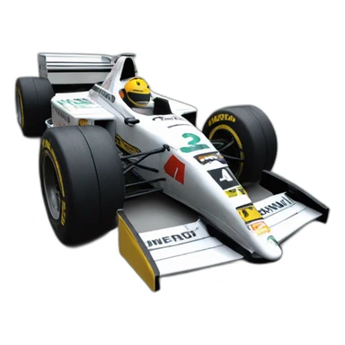 1991 minardi F1 car sticker