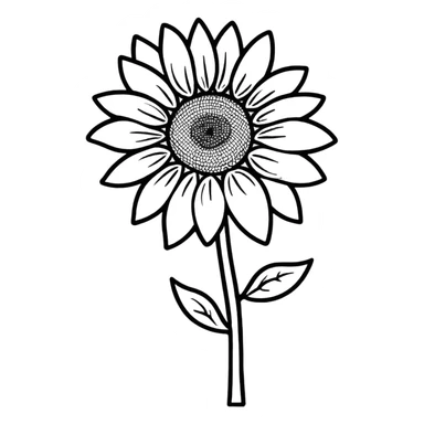 Moving sunflower sticker
