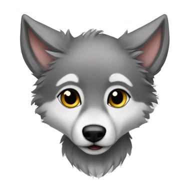Baby Wolf luagh sticker