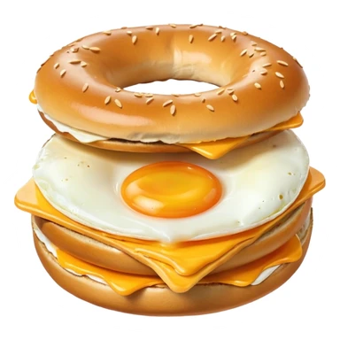 bagel egg and cheese sandwich sticker