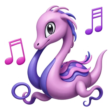 Meloetta-Goodra-Pokémon-Fakémon-fusion-creature sticker