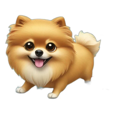 Pomeranian surfing🏄 sticker