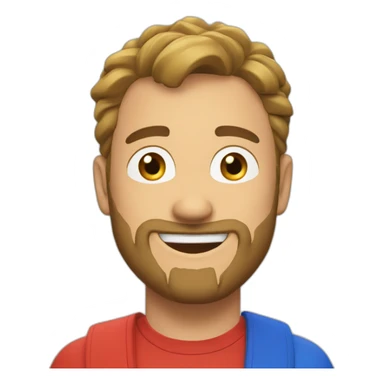 Tibo inshape le youtubeur français faisant son introduction de vidéos sticker