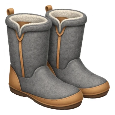 valenki felt boots without heels on soft soles sticker