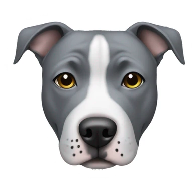 Full grey staffy  sticker
