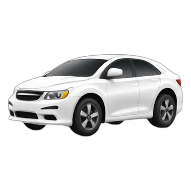 Big car white and black agresiv sticker