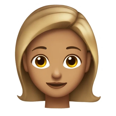 Tanned girl with brown hair and blonde highlights with brown eyes tanning in the sun  sticker