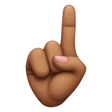 Heart with two fingers  sticker